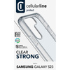 Cellularline Clear Strong - Étui pour Samsung Galaxy S23 avec protection antimicrobienne (transparent)