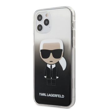 Karl Lagerfeld Iconik Gradient - pouzdro pro iPhone 12 / iPhone 12 Pro (černé)