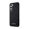 Karl Lagerfeld Saffiano Monogramm Metall Logo - Samsung Galaxy S24+ Tasche (schwarz)