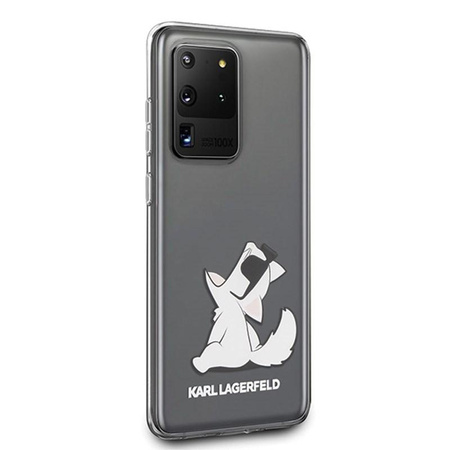 Karl Lagerfeld Choupette Fun Sunglasses - Pouzdro na Samsung Galaxy S20 Ultra (průhledné)