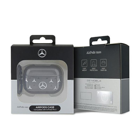 Mercedes Large Star Pattern - AirPods Pro 2 Case (black)