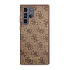 Guess 4G Metal Logo - Case for Samsung Galaxy S23 Ultra (Brown)