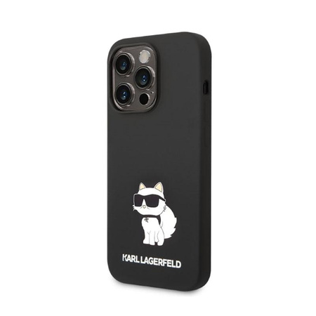Karl Lagerfeld Silikon NFT Choupette - Hülle für iPhone 14 Pro Max (Schwarz)