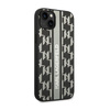 Karl Lagerfeld Monogram Stripe - iPhone 14 Tasche (grau)