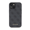 Guess 4G Metal Gold Logo - Coque pour iPhone 15 Plus (gris)