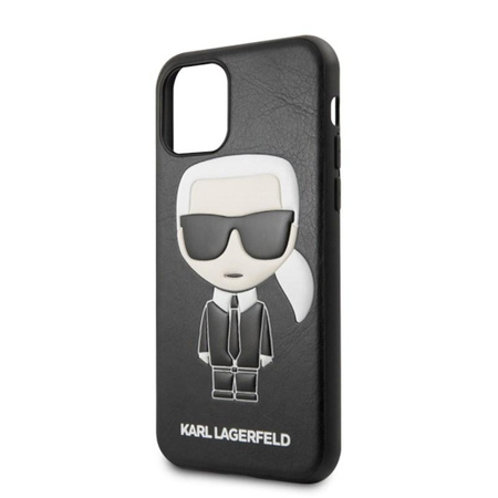Karl Lagerfeld Iconic Karl dombornyomott Fullbody - iPhone 11 Pro tok (fekete)