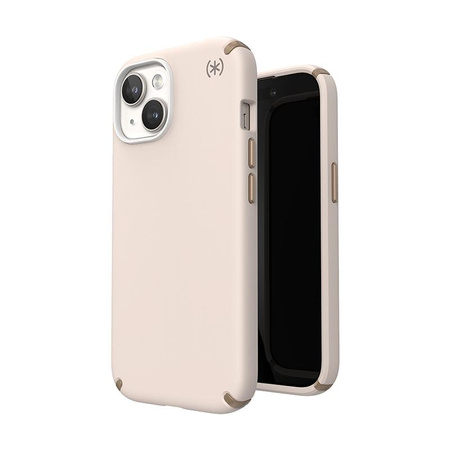 Speck Presidio2 Pro Magsafe - Coque iPhone 16e / iPhone 15 / iPhone 14 / iPhone 13 (Bleached Bone / Heirloom Gold / Hazel Brown)