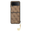 Guess 4G Charms Collection - pouzdro pro Samsung Galaxy Z Flip 4 (hnědé)