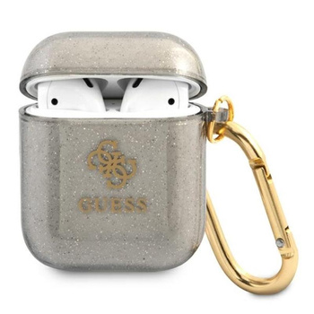 Guess Coloured Glitter - Airpods tok (fekete)