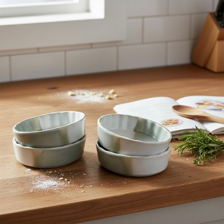 Żaroodporne Naczynia Okrągłe Ceramiczne do Zapiekania Zestaw Alpina 4szt