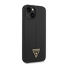Guess Silicone Triangle Logo - Hülle für iPhone 14 Plus (Schwarz)