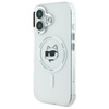 Karl Lagerfeld IML Metal Choupette Head MagSafe - Hülle für iPhone 16 Plus (weiß)