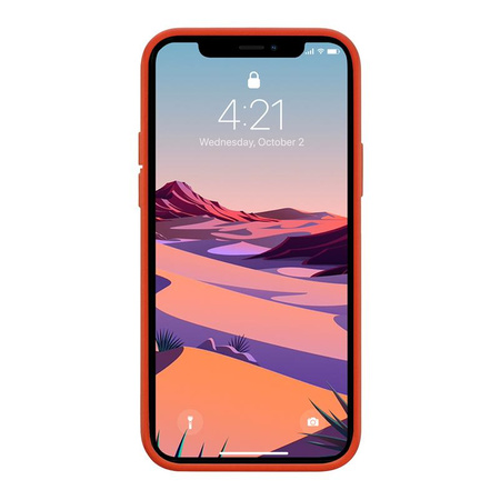 Crong Color Cover - kryt na iPhone 12 Pro Max (červený)