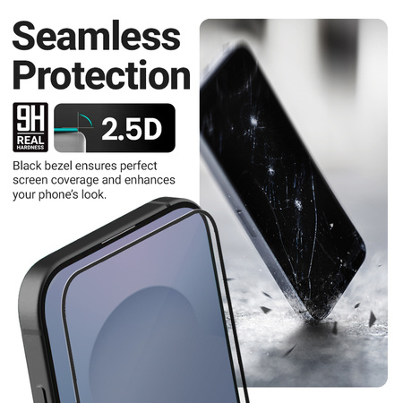 Crong 3D Armor Glass Lite – Vollflächig verklebtes gehärtetes Glas für Xiaomi 15