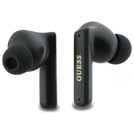 Guess Capsule Printed Logo - Bluetooth TWS ANC & ENC Earbuds + Charging Case (black)