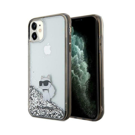 Karl Lagerfeld Liquid Glitter Choupette - Coque iPhone 11 (Transparente)