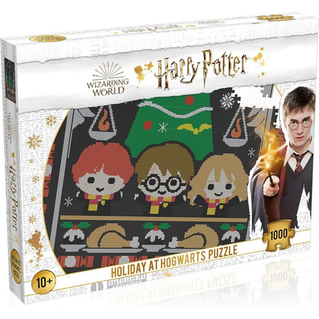 Harry Potter - Puzzle 1000 prvků v dekorativní krabičce (Prázdniny v Bradavicích)