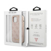 Guess 4G Metal Gold Logo – Etui iPhone 12 Pro Max (różowy)