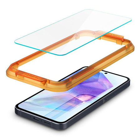 Spigen Alm Glas.TR 2-Pack - Tempered glass for Samsung Galaxy A55 5G (2 pcs.) (Transparent)