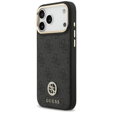 Guess 4G Strass Logo MagSafe - Hülle iPhone 17 Pro Max (schwarz)