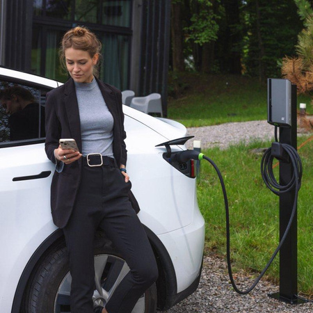 Green Cell - Słupek montażowy GC Habu Post do stacji ładowania samochodów elektrycznych HabuDen Wallbox