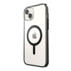 Speck Presidio Perfect-Clear with Impact Geometry + MagSafe - iPhone 15 Plus / 14 Plus Case with MICROBAN Coating (Clear / Black)