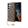 Guess 4G Charms Kollektion - Samsung Galaxy S24 Ultra Tasche (braun)