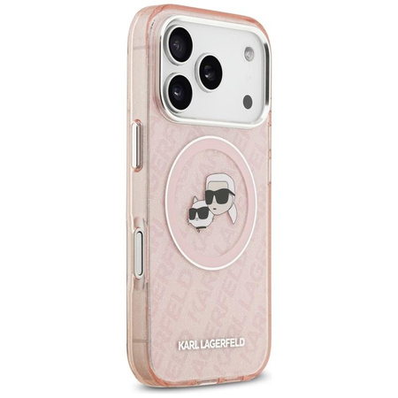 ETUI DO IPHONE 17 PRO MAX do MAGSAFE KARL LAGERFELD ORYGINALNE RÓŻOWE MODNE