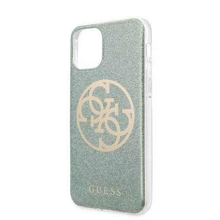 Guess Circle Glitter 4G - Etui iPhone 11 Pro (khaki)