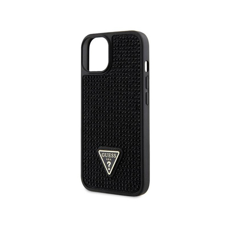 Guess Rhinestone Triangle - pouzdro pro iPhone 14 (černé)
