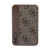 Guess 4G Leather Metal Logo - Power Bank 5000 mAh 15W (braun)