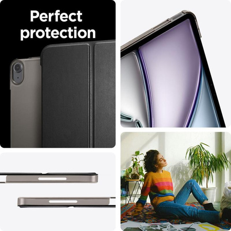 Spigen Smart Fold - tok iPad Air 13" M3 (2025) / M2 (2024) (fekete) iPad Air 13" M3 (2025) / M2 (2024) (fekete)