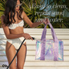 Case-Mate Soap Bubble Beach Tote with Phone Pouch - Vodotěsná plážová taška přes rameno s pouzdrem na telefon (Iridescentní)