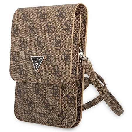 Guess Wallet 4G Triangle Logo Phone Bag - Smartphone- und Zubehörtasche (Braun)