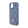 Guess Crossbody 4G fém logóval - iPhone 15 tok (kék)