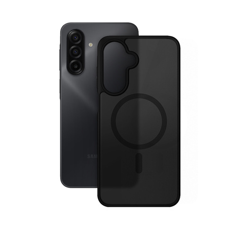 Etui do Galaxy A17 MagSafe Crong Hybrid Matte Czarne Matowe Wytrzymałe