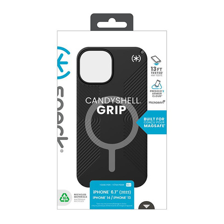 Speck Presidio2 Grip Magsafe - tok iPhone 16e / iPhone 15 / iPhone 14 / iPhone 13 (fekete / pala szürke / fehér)