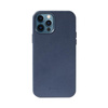 Crong Essential Cover Magnetic - iPhone 12 / iPhone 12 Pro MagSafe bőr tok (sötétkék)
