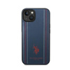 US Polo Assn Leather Stitch - iPhone 14 Case (navy blue)