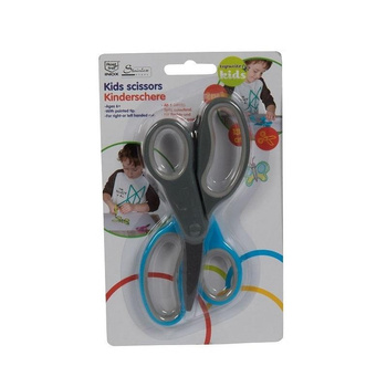 Topwrite - Ciseaux en acier inoxydable 2 pièces. (Gris et bleu)