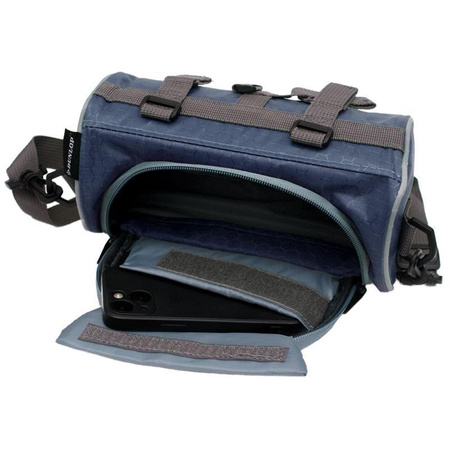 Dunlop - Sacoche de guidon / sacoche de vélo avec poche pour smartphone (bleu)