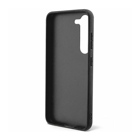 Guess 4G Bottom Stripe Metal Logo Collection - Étui pour Samsung Galaxy S23 (noir)