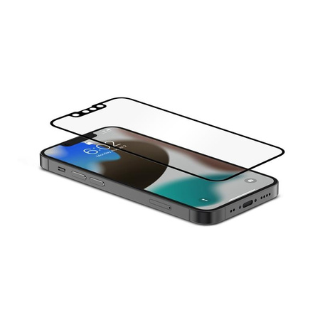 Moshi iVisor AG - Matowa folia ochronna na ekran iPhone 13 mini (czarna ramka)
