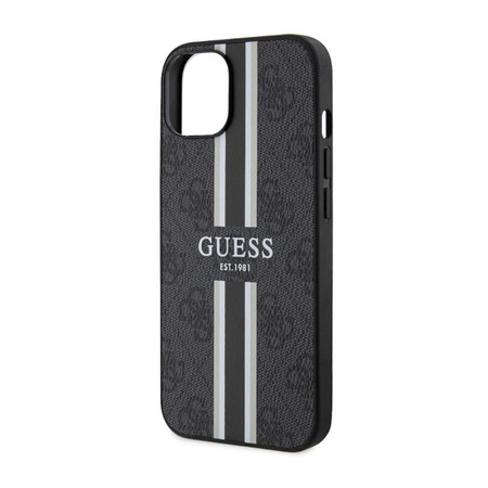 Guess 4G Printed Stripes MagSafe - pouzdro pro iPhone 14 Plus (černé)