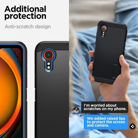 Spigen Tough Armor - Gehäuse für Samsung Galaxy XCover 7 Pro (Schwarz)