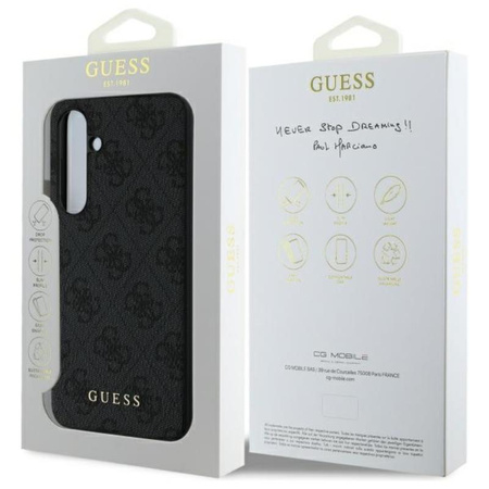 Guess 4G Charms Collection - Case for Samsung Galaxy S24 FE (gray)