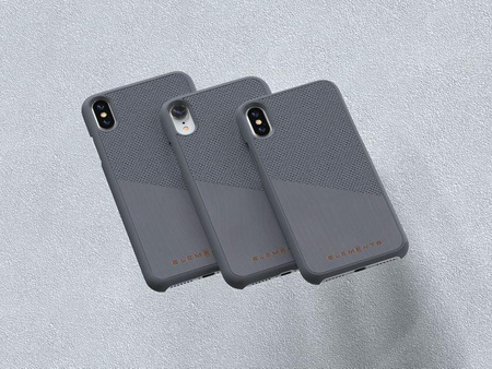 Nordic Elements Original Hel - Fa tok iPhone Xs Max készülékhez (középszürke)