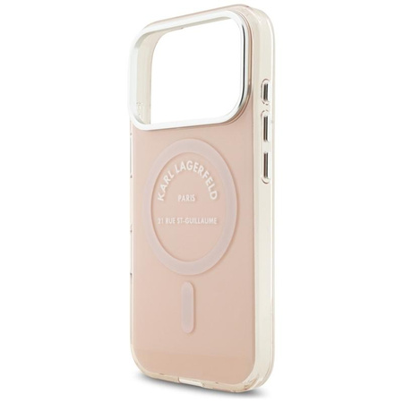 ETUI DO IPHONE 17 PRO do MAGSAFE KARL LAGERFELD ORYGINALNE RÓŻOWE MODNE