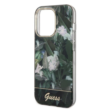 Guess Jungle Case - Tasche für iPhone 14 Pro Max (Grün)