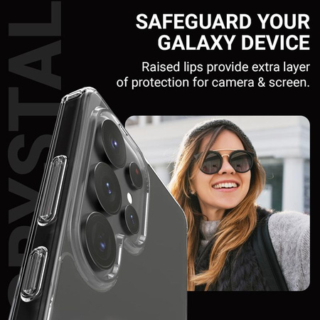 Crong Crystal Shield Magnetic - Samsung Galaxy S25 MagSafe tok (átlátszó)